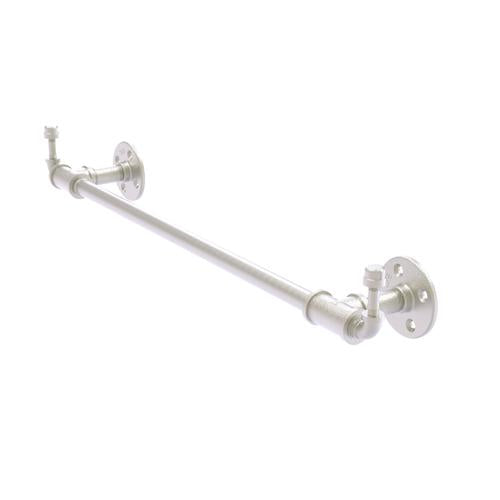 Pipeline towel bar with integrate hooks, satin nickel finish