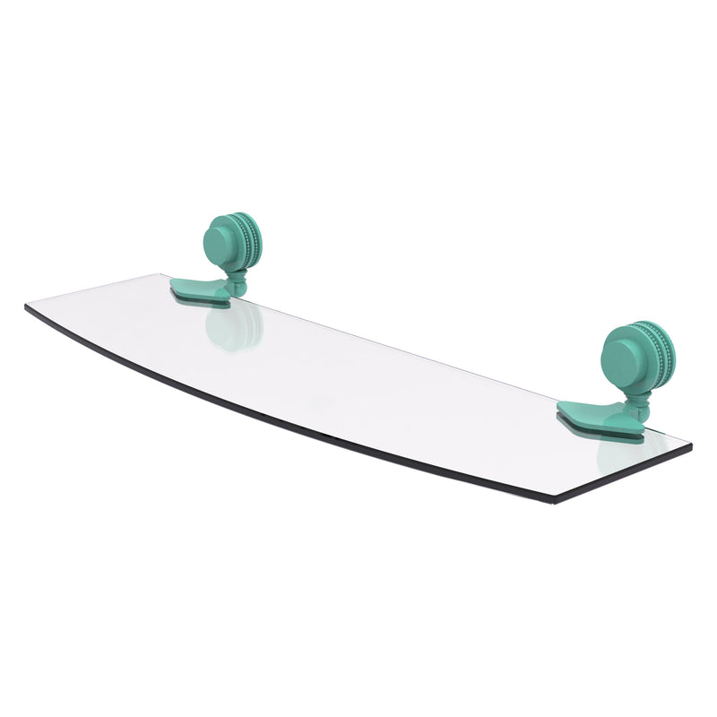 Venus Collection Glass Shelf with Dotted Accents