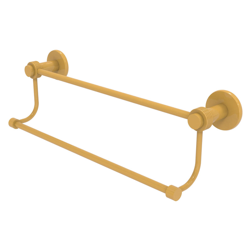 Mercury Collection Double Towel Bar with Grooved Accents