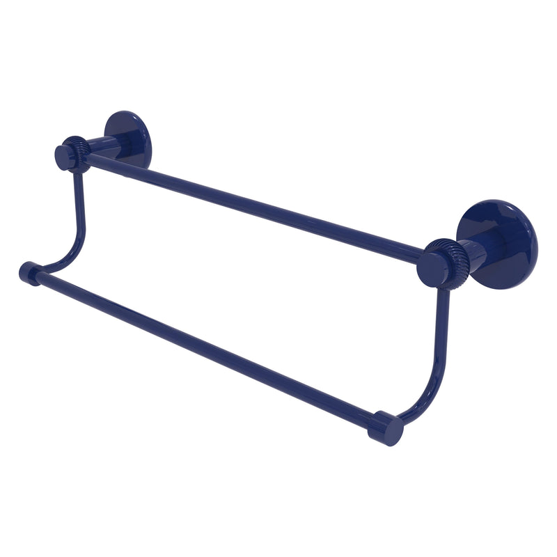 Mercury Collection Double Towel Bar with Twisted Accents