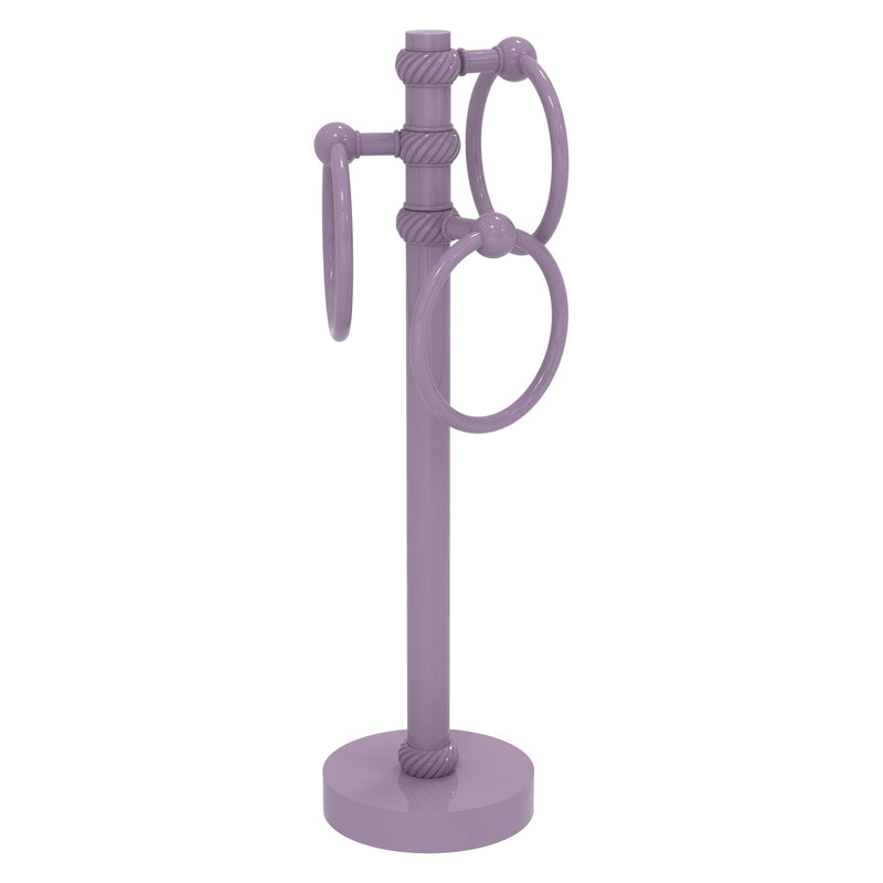 Vanity Top 3 Towel Ring Guest Towel Valet