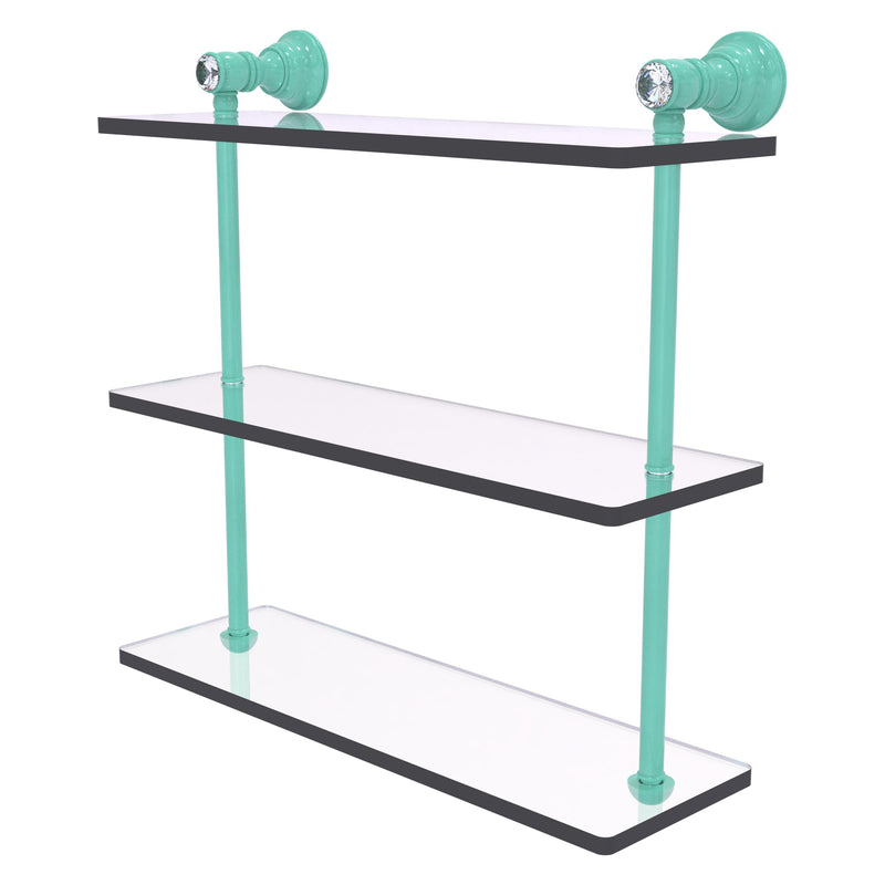 Carolina Crystal Collection Triple Glass Shelf