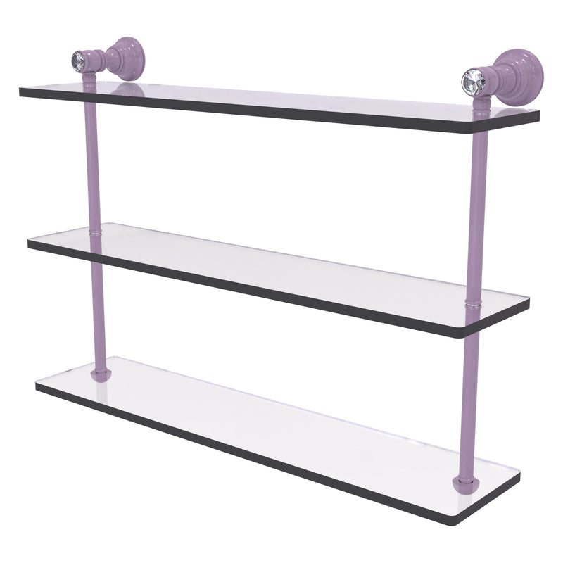 Carolina Crystal Collection Triple Glass Shelf