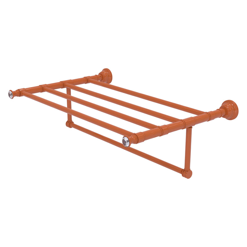 Carolina Crystal Collection Towel Shelf with Integrated Towel Bar