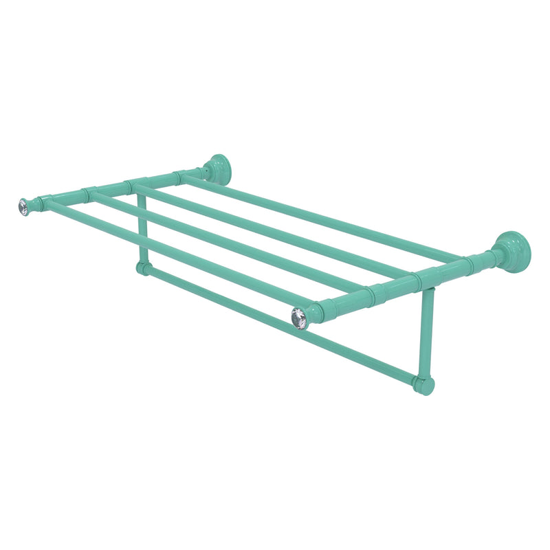 Carolina Crystal Collection Towel Shelf with Integrated Towel Bar