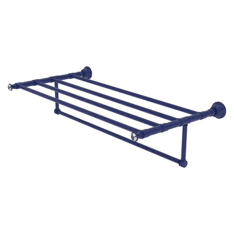 Carolina Crystal Collection Towel Shelf with Integrated Towel Bar