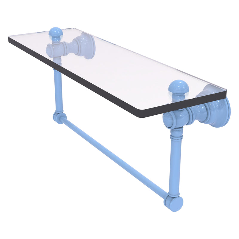 Carolina Collection Glass Shelf with Integrated Towel Bar