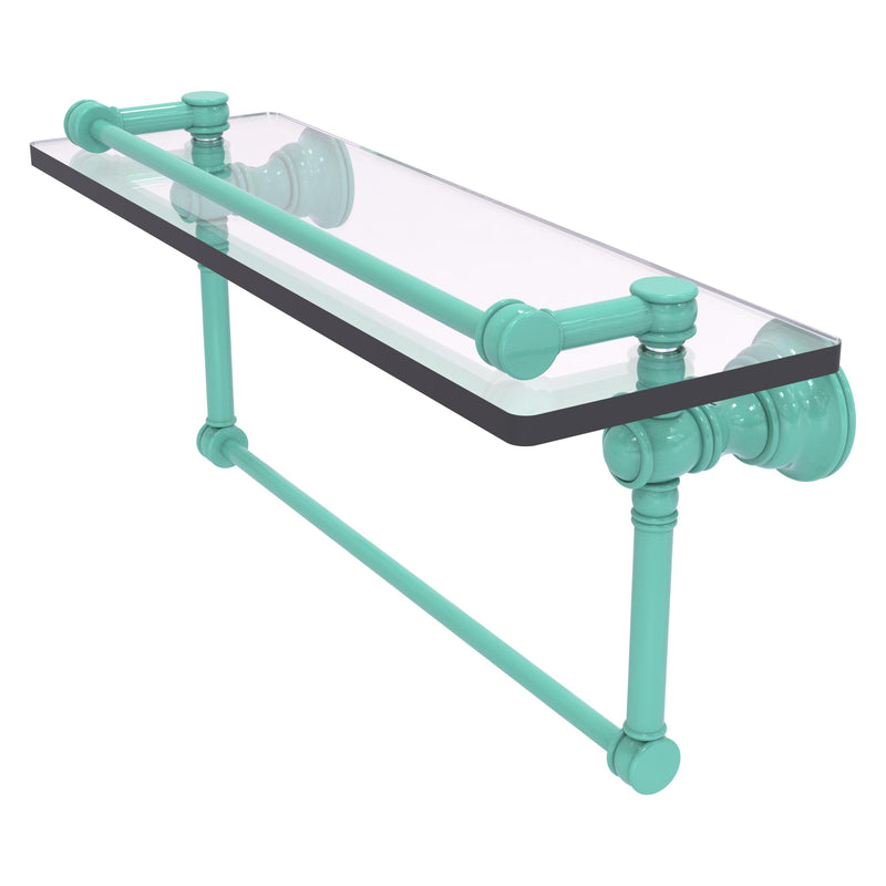 Carolina Collection Gallery Glass Shelf with Towel Bar