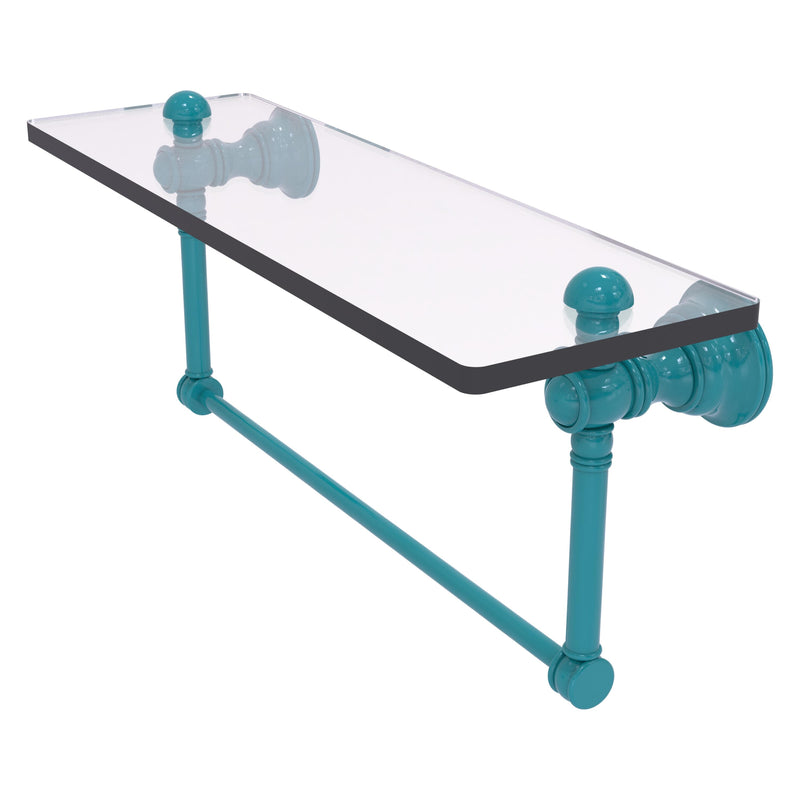 Carolina Collection Glass Shelf with Integrated Towel Bar