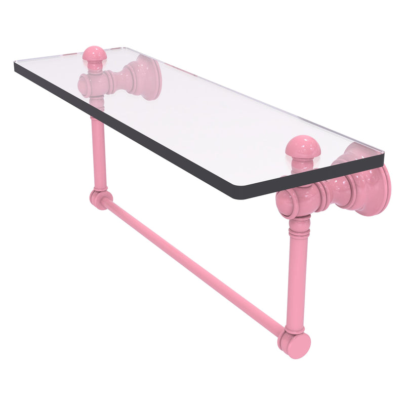 Carolina Collection Glass Shelf with Integrated Towel Bar