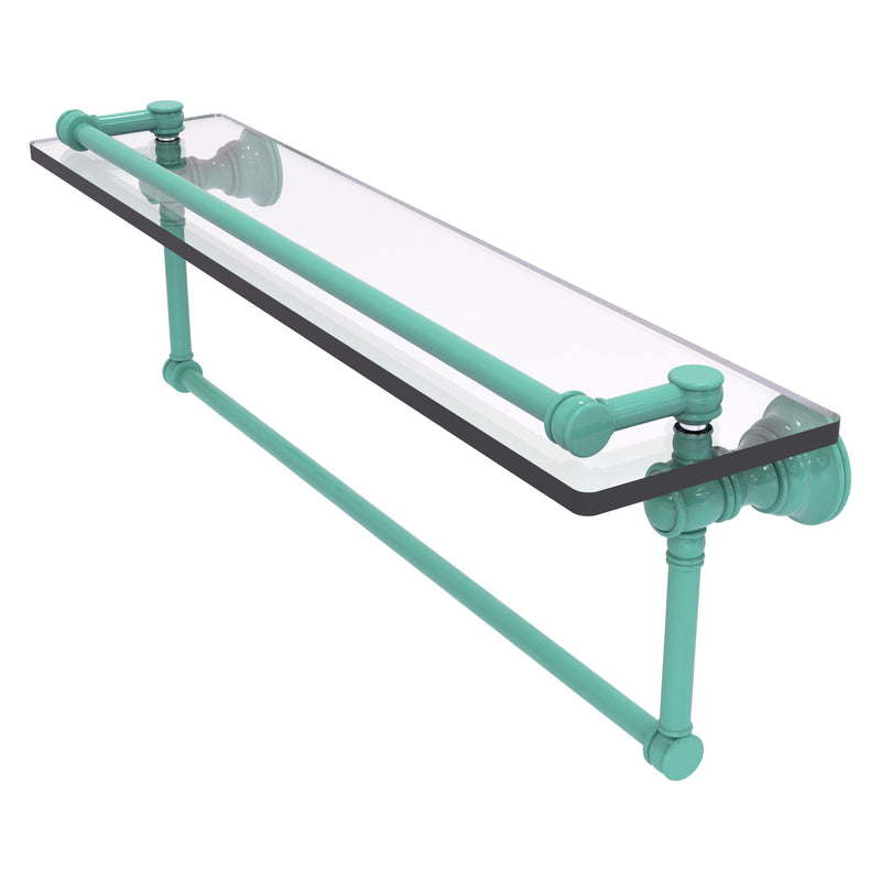 Carolina Collection Gallery Glass Shelf with Towel Bar