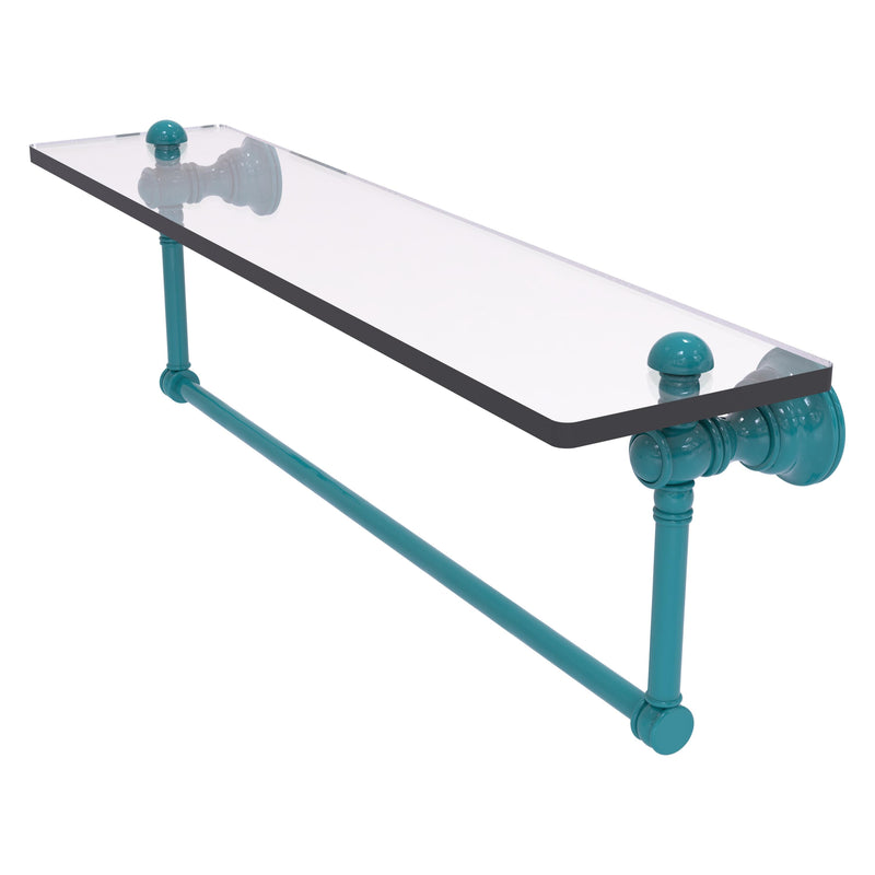 Carolina Collection Glass Shelf with Integrated Towel Bar