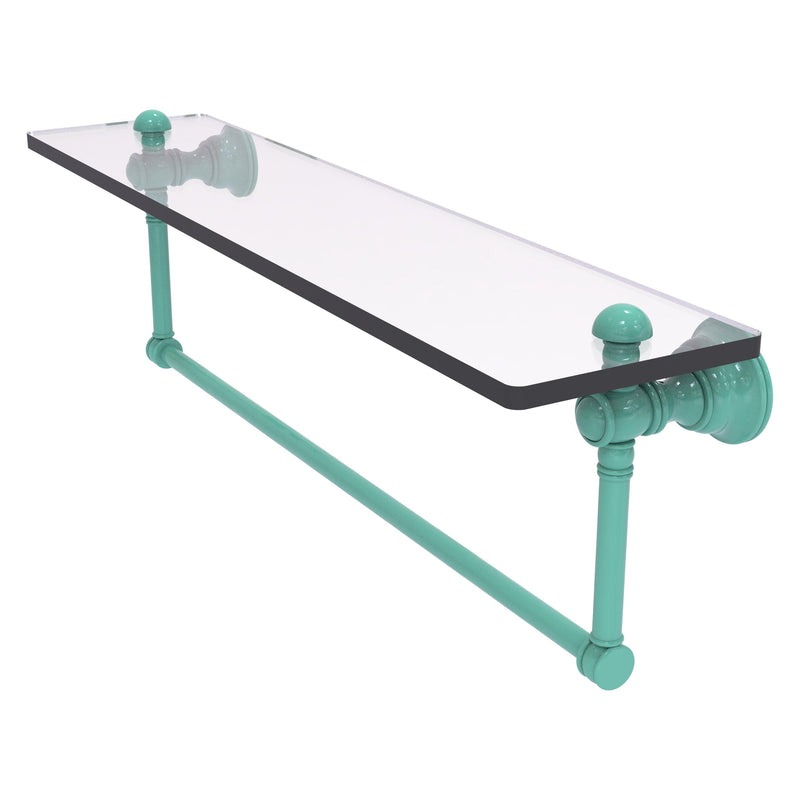 Carolina Collection Glass Shelf with Integrated Towel Bar