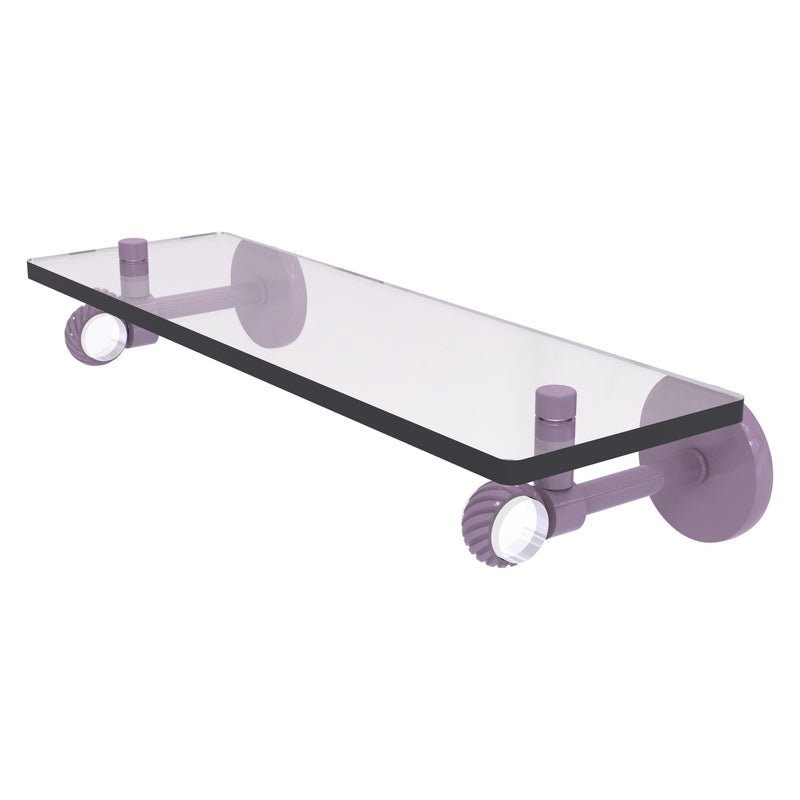 Clearview Collection Glass Shelf with Twisted Accents