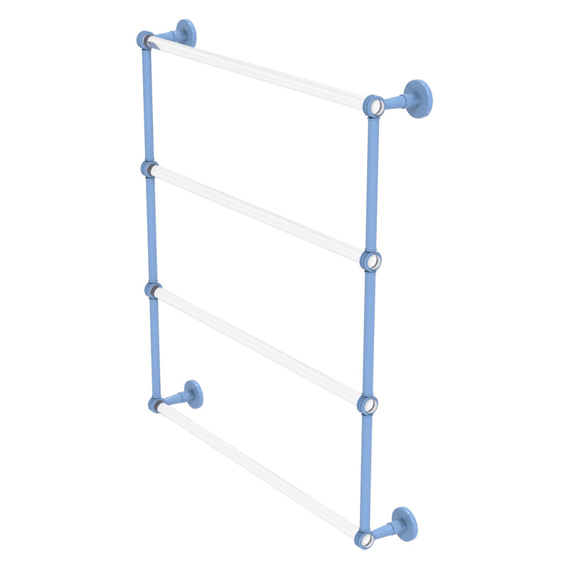 Clearview Collection 4 Tier Ladder Towel Bar with Dotted Accents