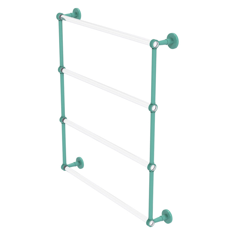 Clearview Collection 4 Tier Ladder Towel Bar with Dotted Accents