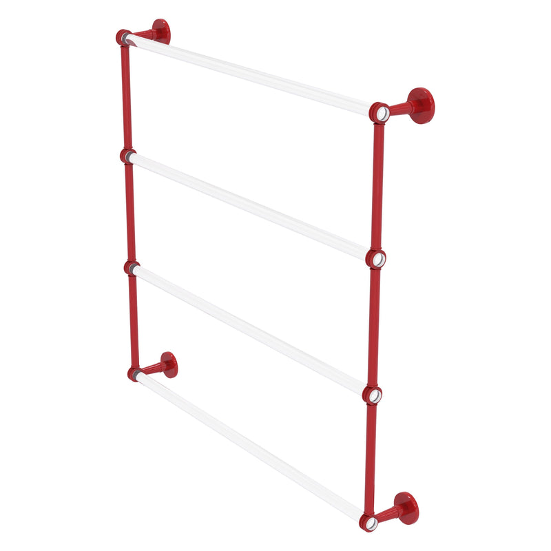 Clearview Collection 4 Tier Ladder Towel Bar with Dotted Accents