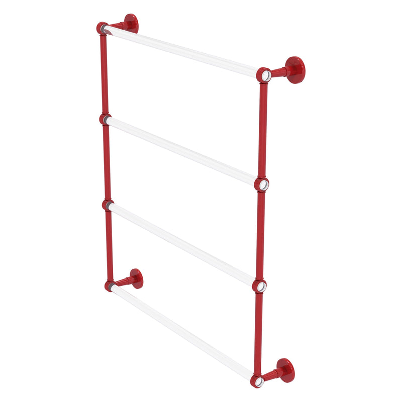 Clearview Collection 4 Tier Ladder Towel Bar with Grooved Accents