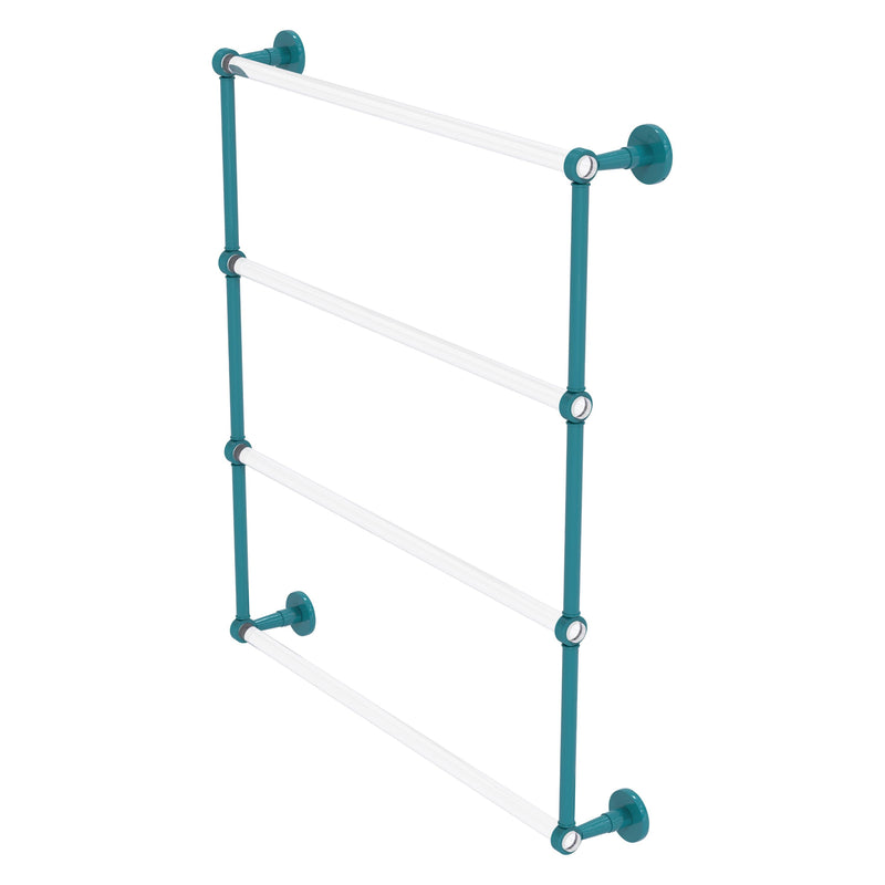 Clearview Collection 4 Tier Ladder Towel Bar with Grooved Accents