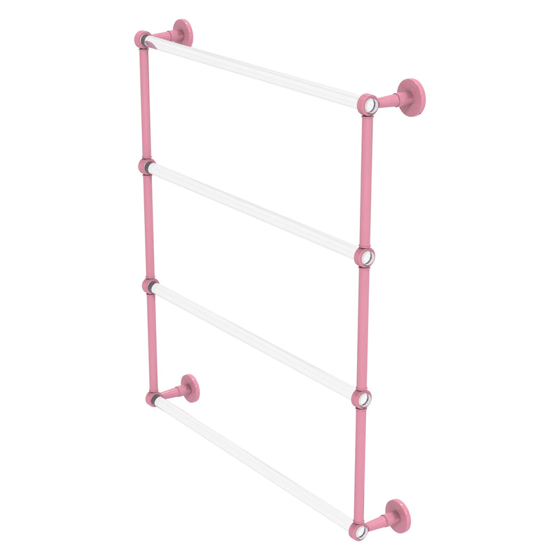 Clearview Collection 4 Tier Ladder Towel Bar with Grooved Accents