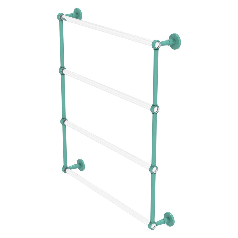 Clearview Collection 4 Tier Ladder Towel Bar with Grooved Accents