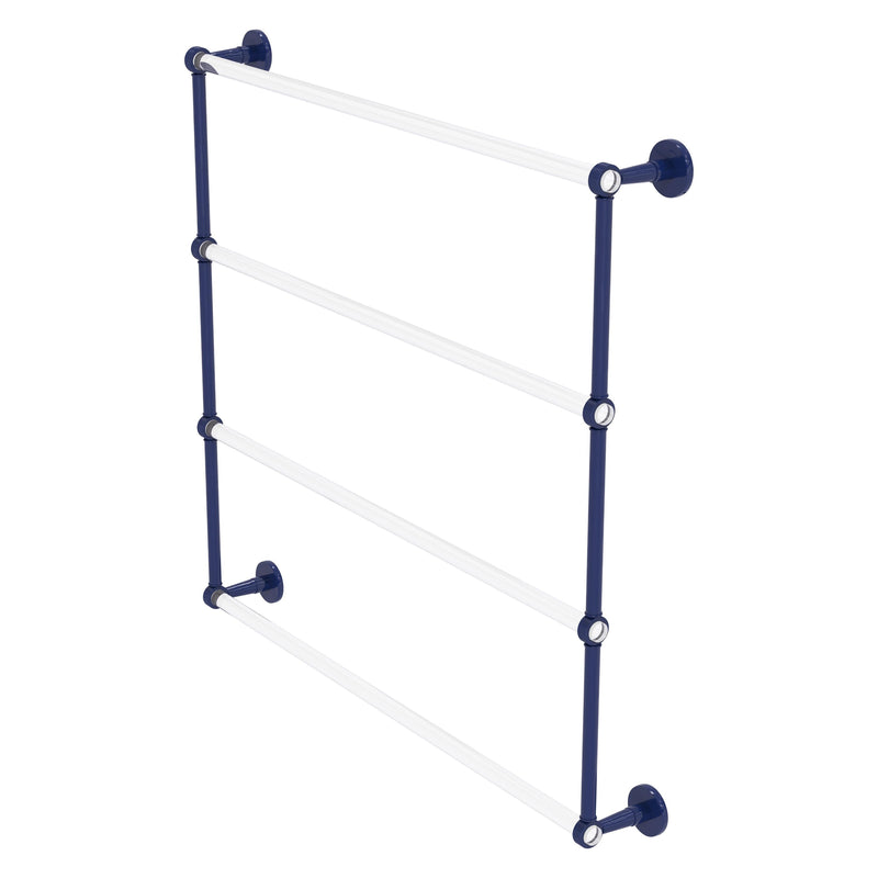 Clearview Collection 4 Tier Ladder Towel Bar with Grooved Accents