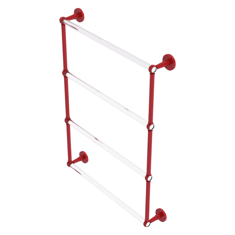 Clearview Collection 4 Tier Ladder Towel Bar with Twisted Accents