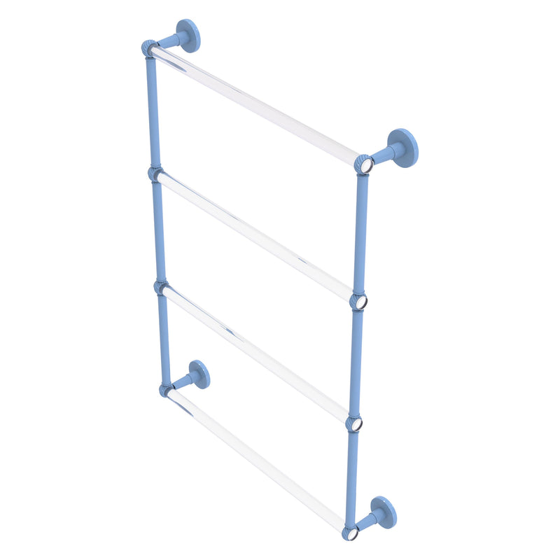 Clearview Collection 4 Tier Ladder Towel Bar with Twisted Accents