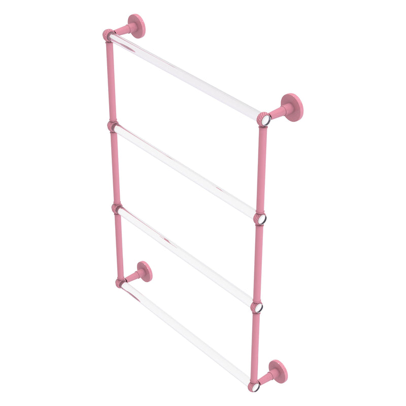 Clearview Collection 4 Tier Ladder Towel Bar with Twisted Accents