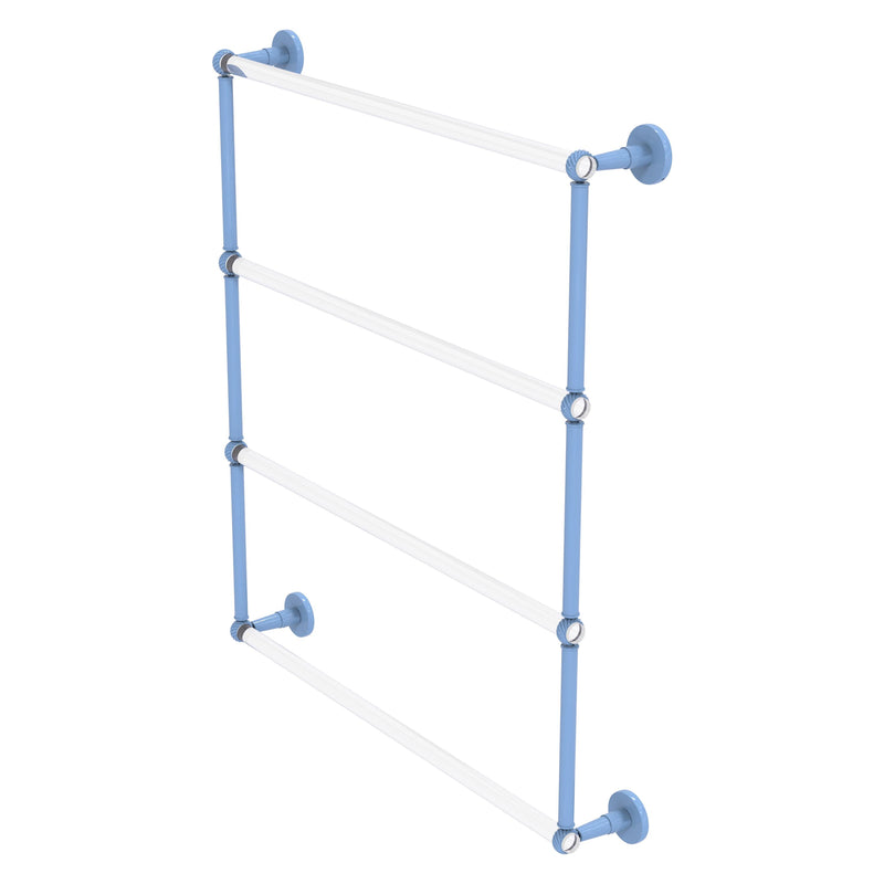 Clearview Collection 4 Tier Ladder Towel Bar with Twisted Accents