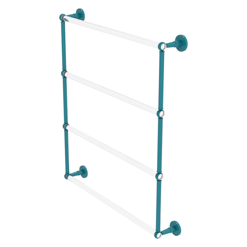 Clearview Collection 4 Tier Ladder Towel Bar with Twisted Accents