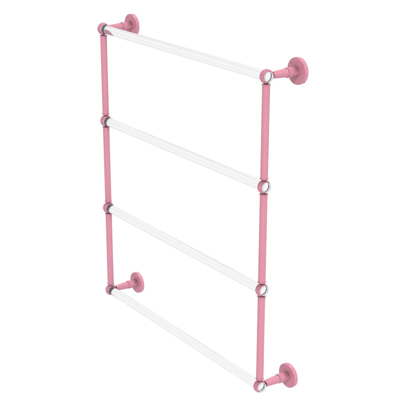 Clearview Collection 4 Tier Ladder Towel Bar with Twisted Accents