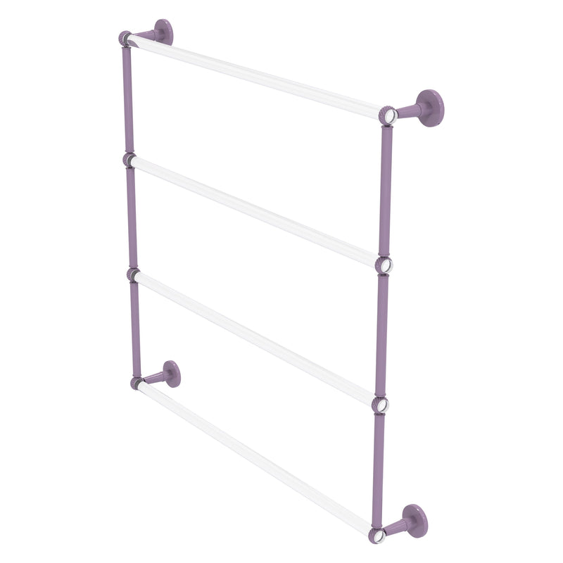 Clearview Collection 4 Tier Ladder Towel Bar with Twisted Accents