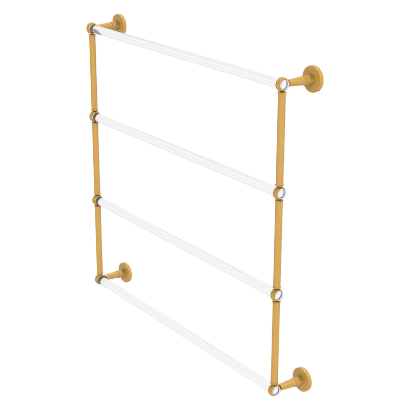 Clearview Collection 4 Tier Ladder Towel Bar with Twisted Accents