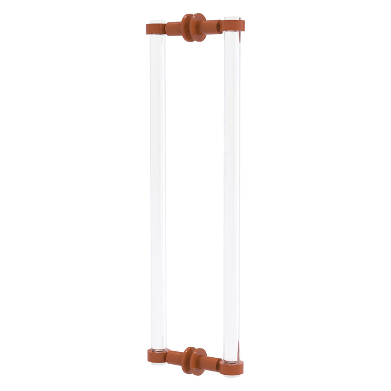 Clearview Collection Back to Back Shower Door Pull with Smooth Accents