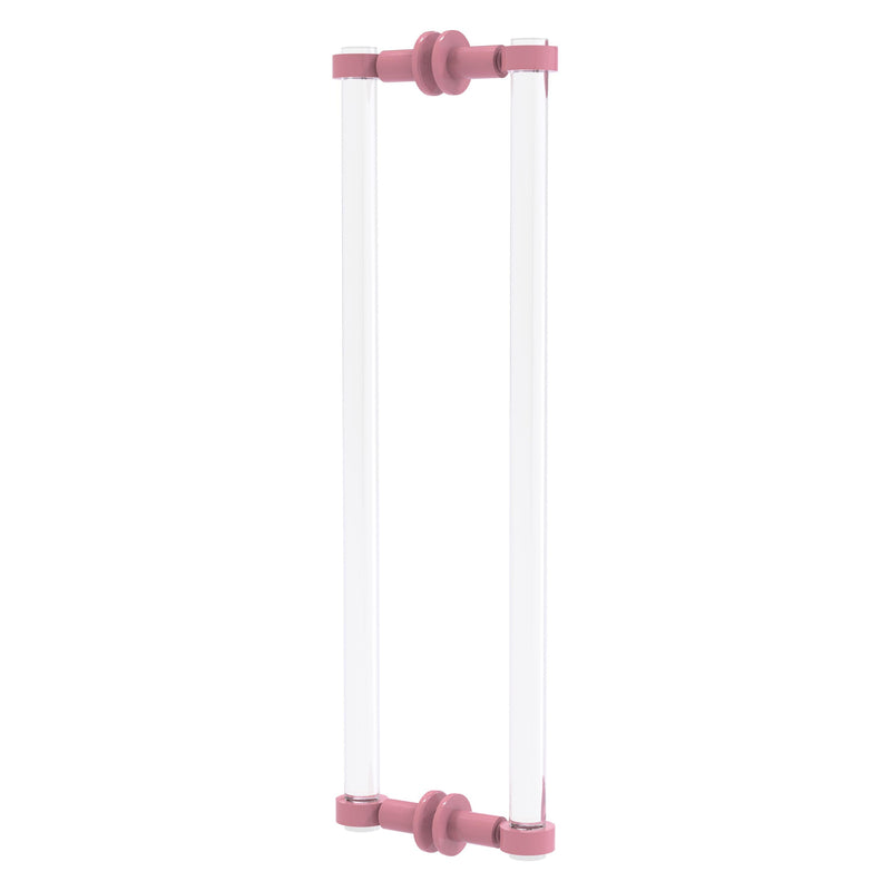 Clearview Collection Back to Back Shower Door Pull with Smooth Accents