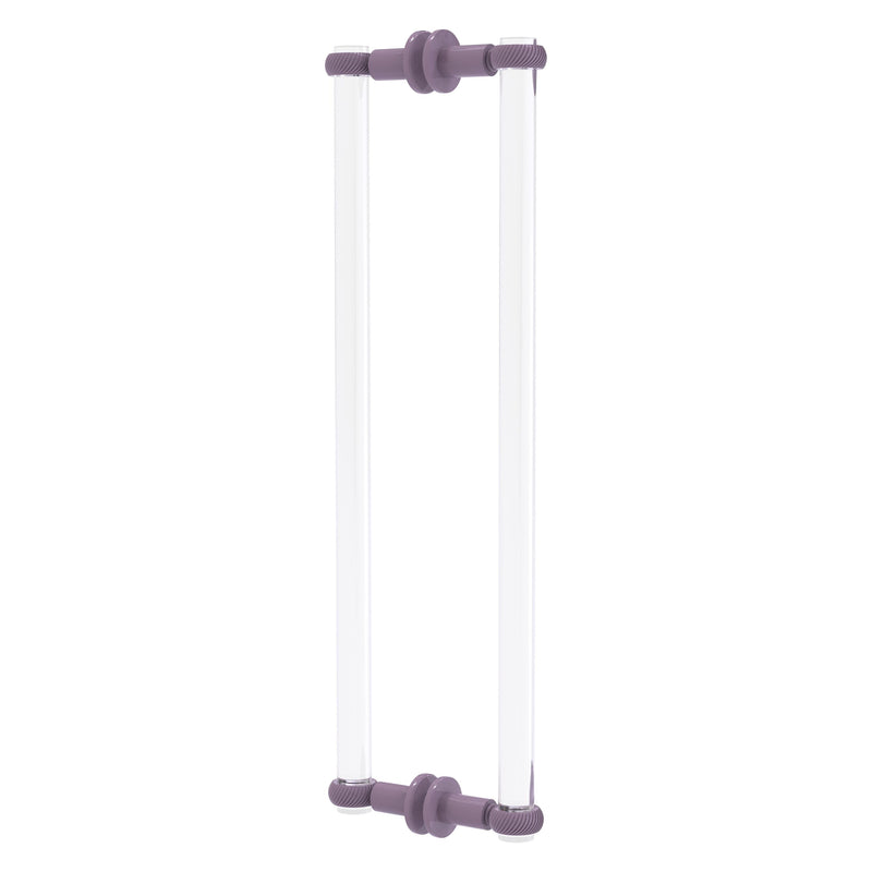 Clearview Collection Back to Back Shower Door Pull with Twisted Accents