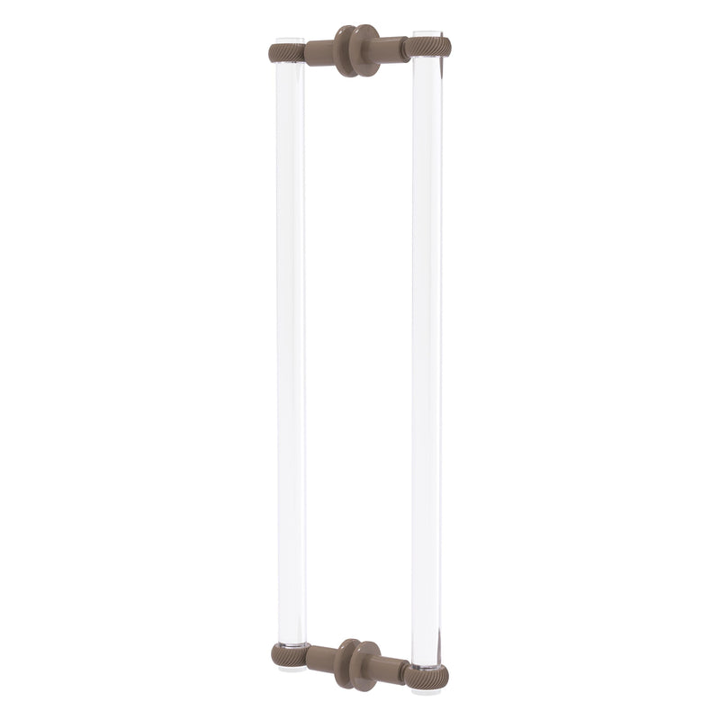 Clearview Collection Back to Back Shower Door Pull with Twisted Accents