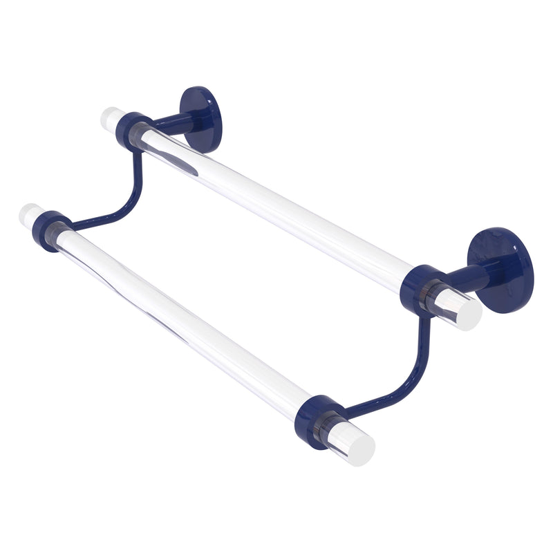 Clearview Collection Double Towel Bar with Smooth Accents