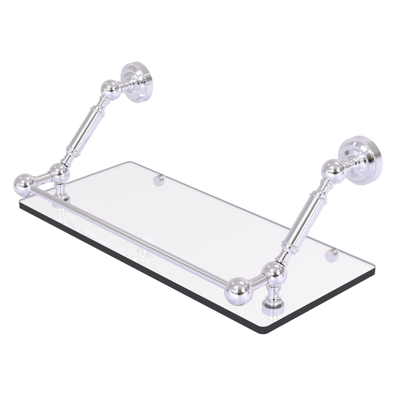 Dottingham Floating Glass Shelf with Gallery Rail