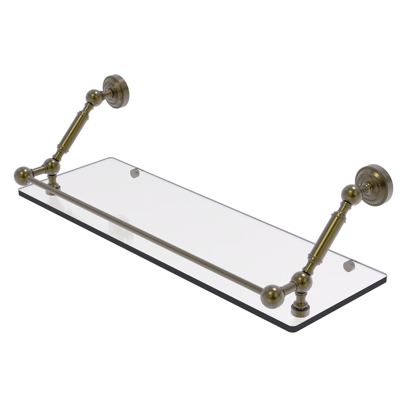 Dottingham Floating Glass Shelf with Gallery Rail