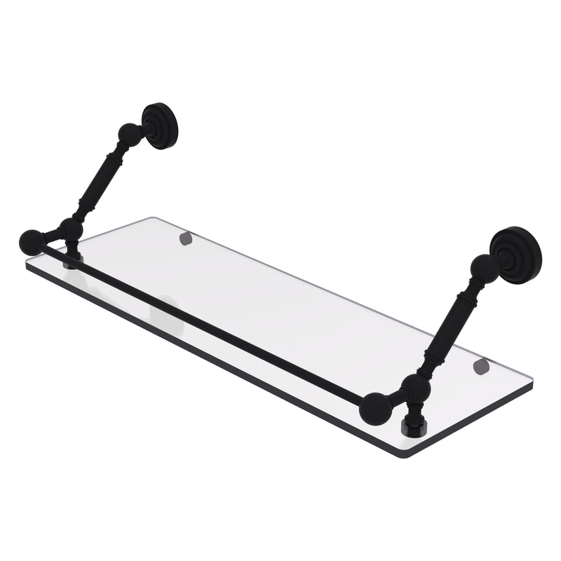 Dottingham Floating Glass Shelf with Gallery Rail