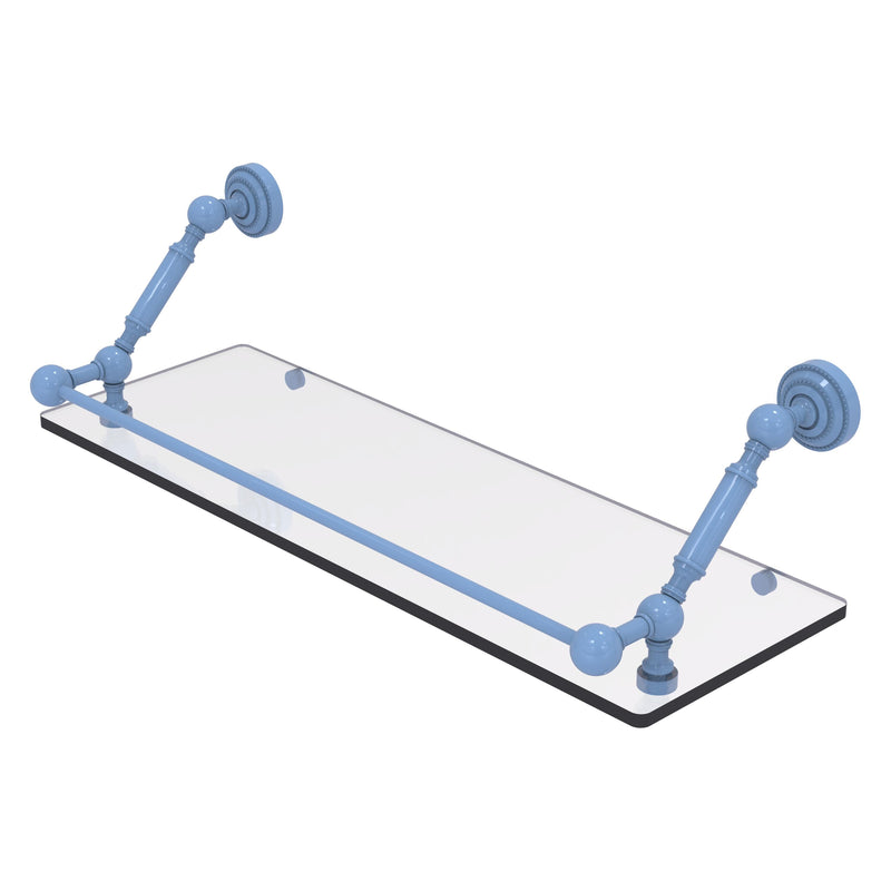 Dottingham Floating Glass Shelf with Gallery Rail