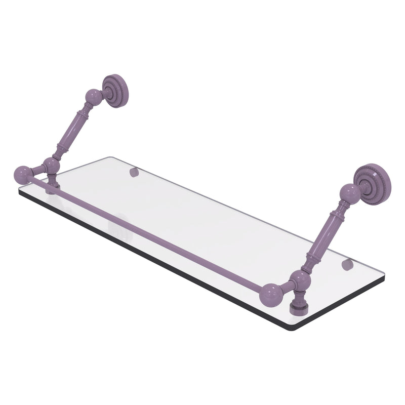 Dottingham Floating Glass Shelf with Gallery Rail