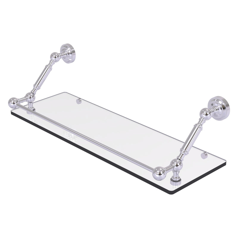 Dottingham Floating Glass Shelf with Gallery Rail