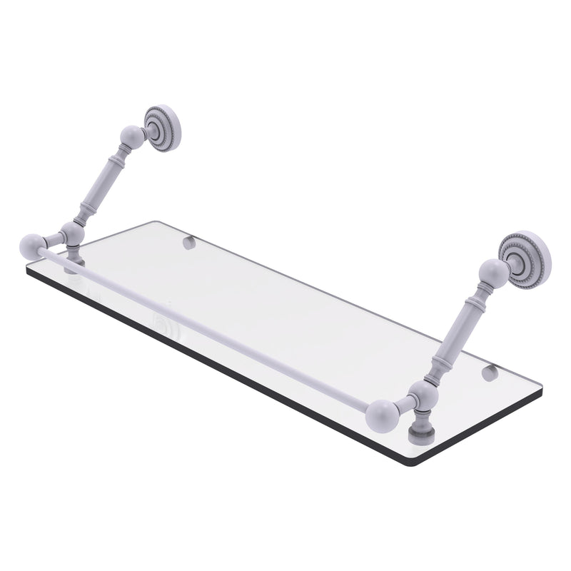 Dottingham Floating Glass Shelf with Gallery Rail