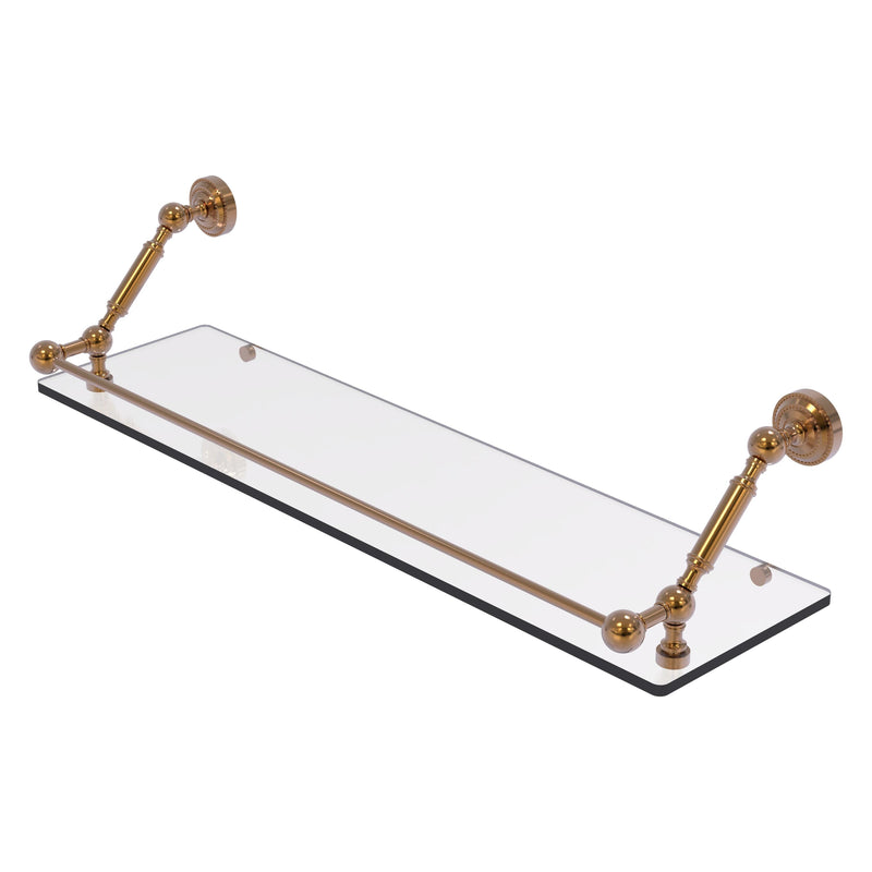 Dottingham Floating Glass Shelf with Gallery Rail