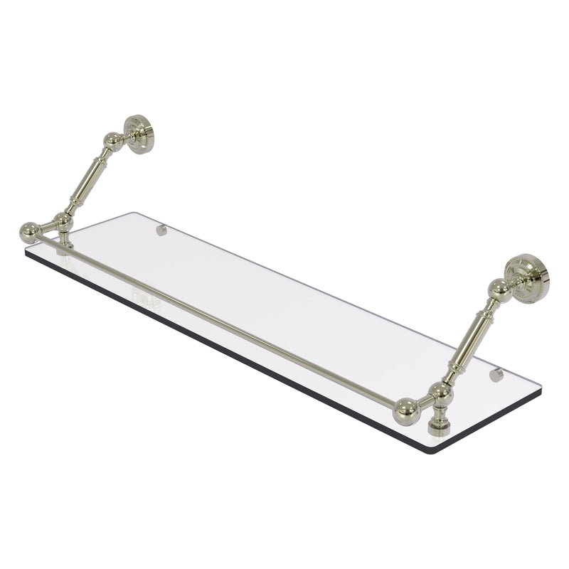 Dottingham Floating Glass Shelf with Gallery Rail