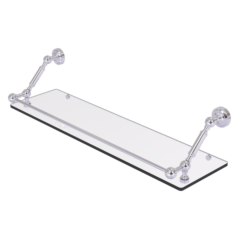 Dottingham Floating Glass Shelf with Gallery Rail