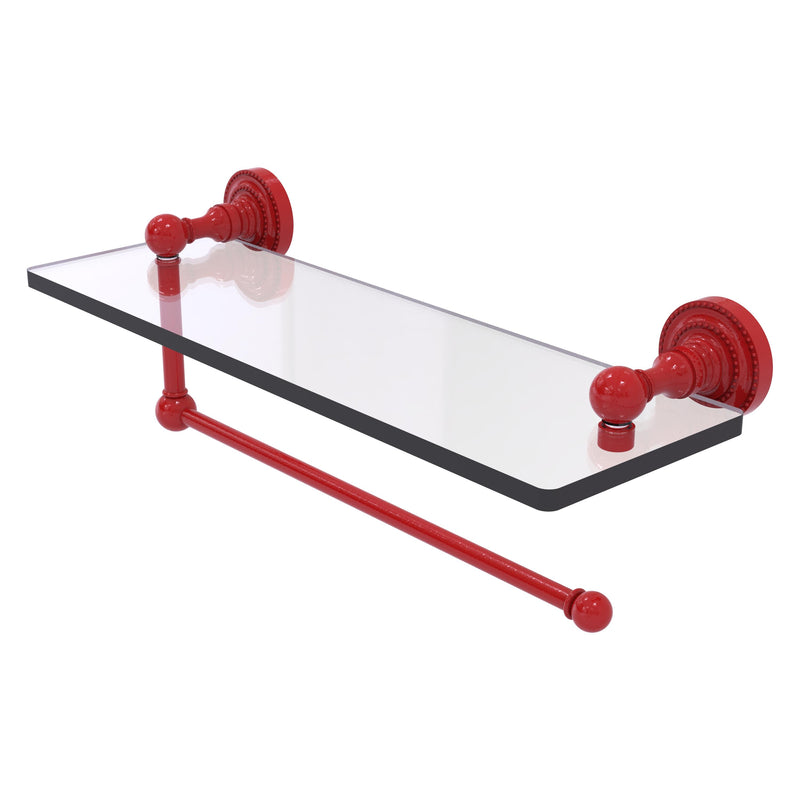 Dottingham Collection Paper Towel Holder with Glass Shelf